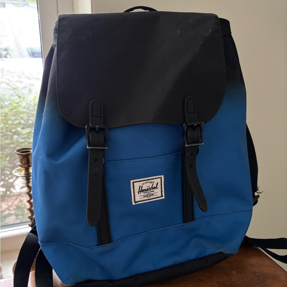 Herschel Supply Company Black and Blue Backpack